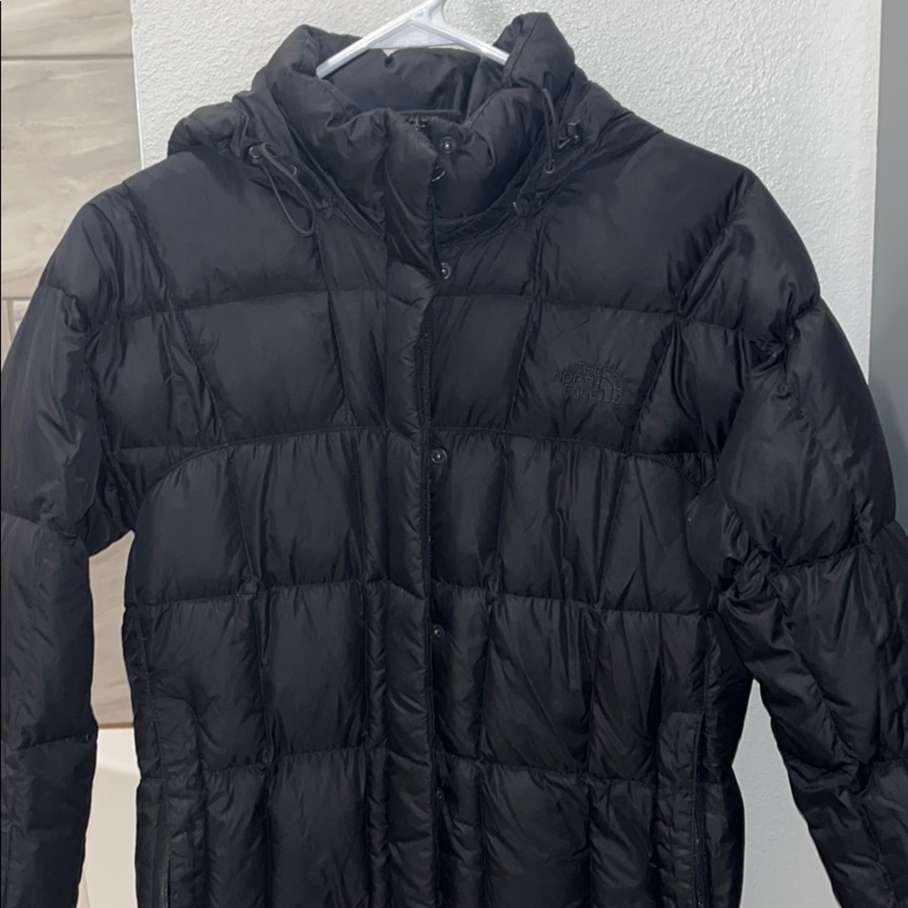THE NORTH FACE BLACK LONG PARKA